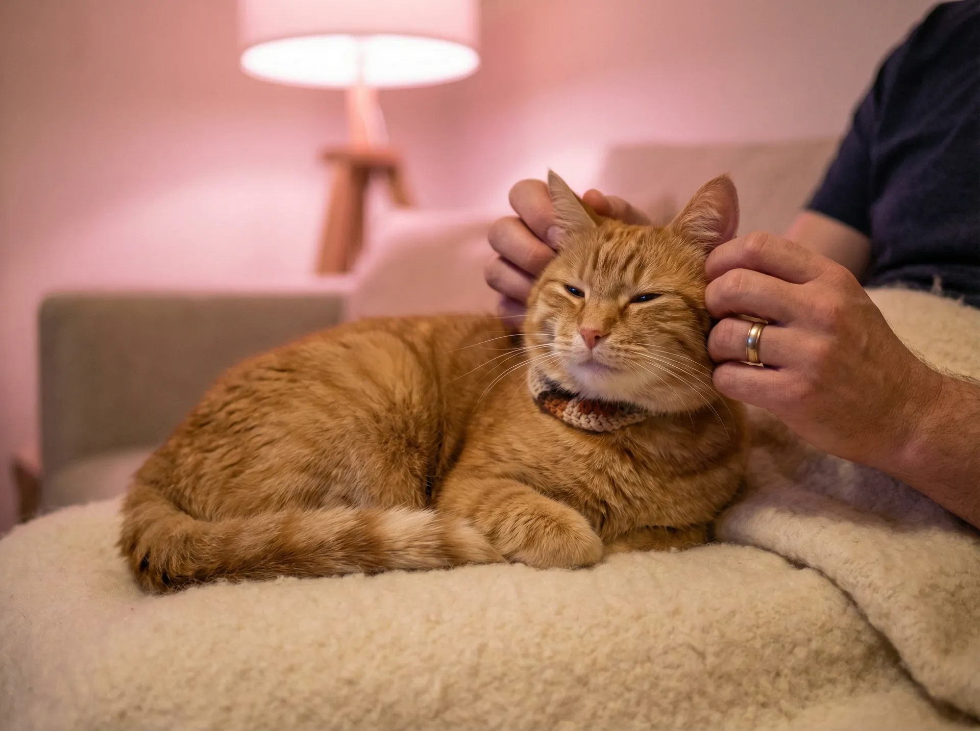 猫咪被温柔抚摸的幸福时刻 - 啊使劲好快活